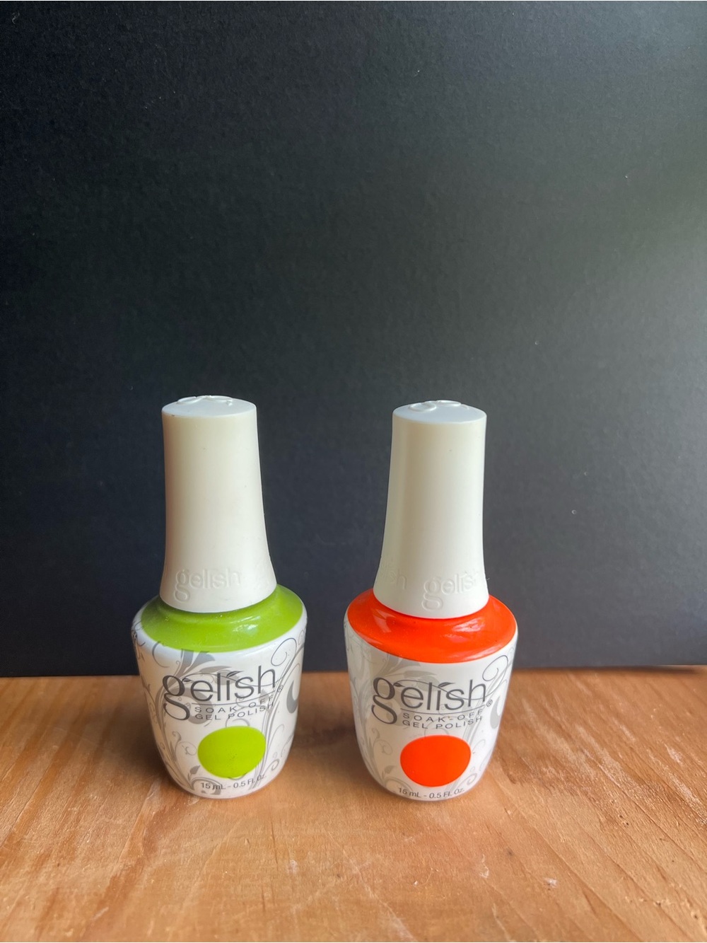 Gelish Nail Polish Duo - Neon Green & Bright Orange